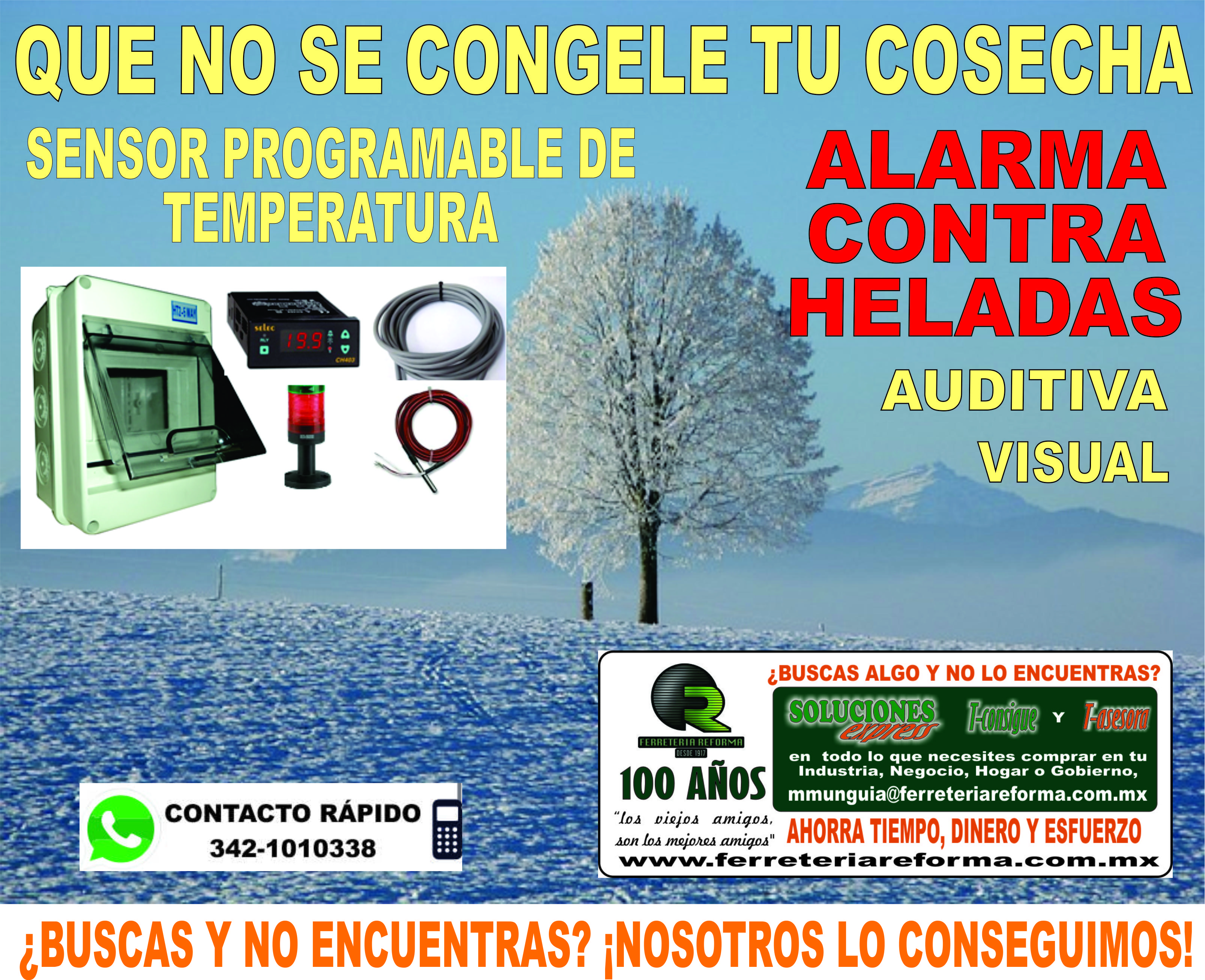 ALARMA CONTRA HELADAS