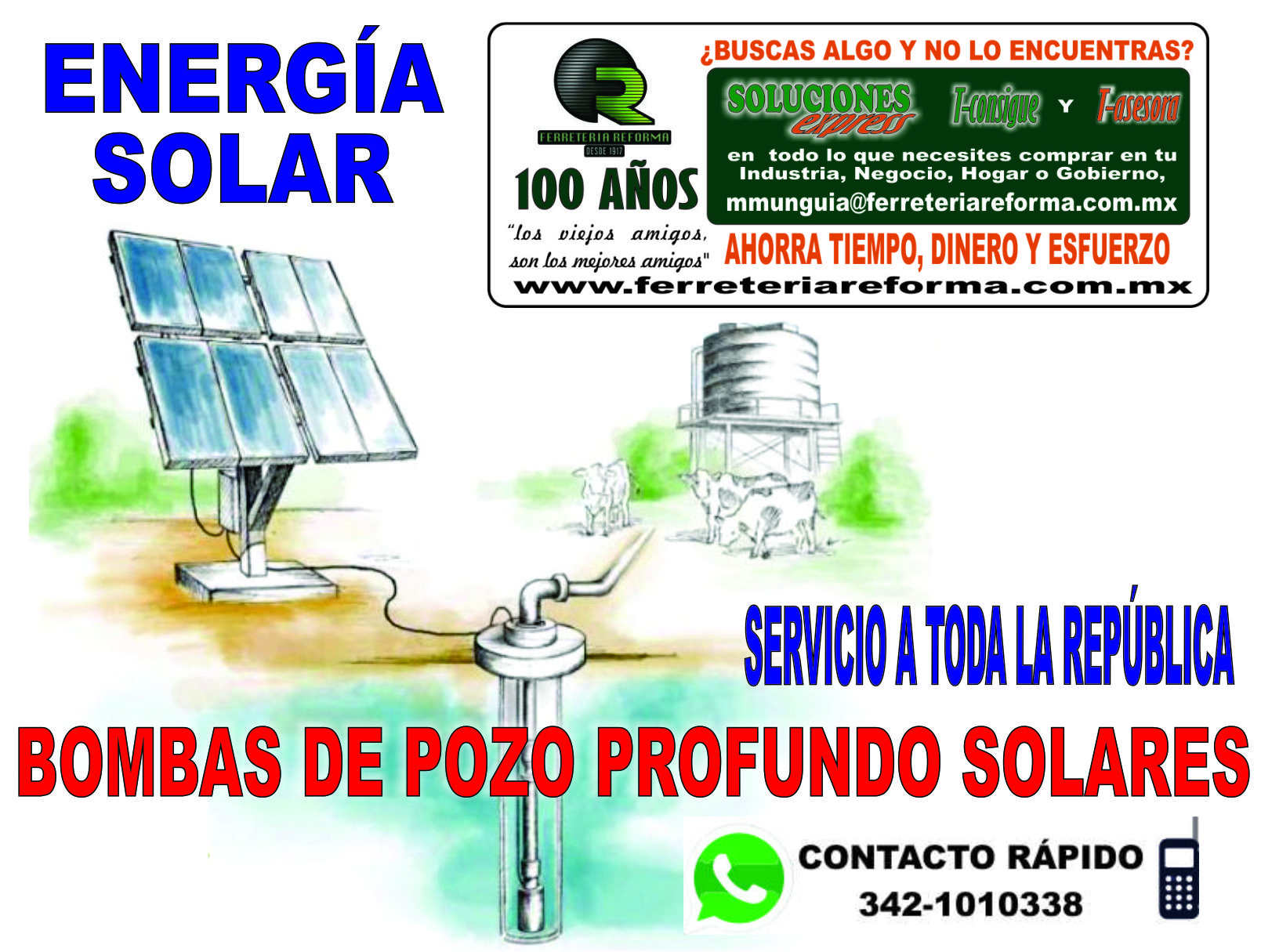 BOMBA SUMERGIBLE DE ENERGÍA SOLAR